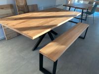 ‼️ Esstisch Tisch Eiche Massiv Design Holz Modern Schreibtisch Rheinland-Pfalz - Wolfsheim Vorschau