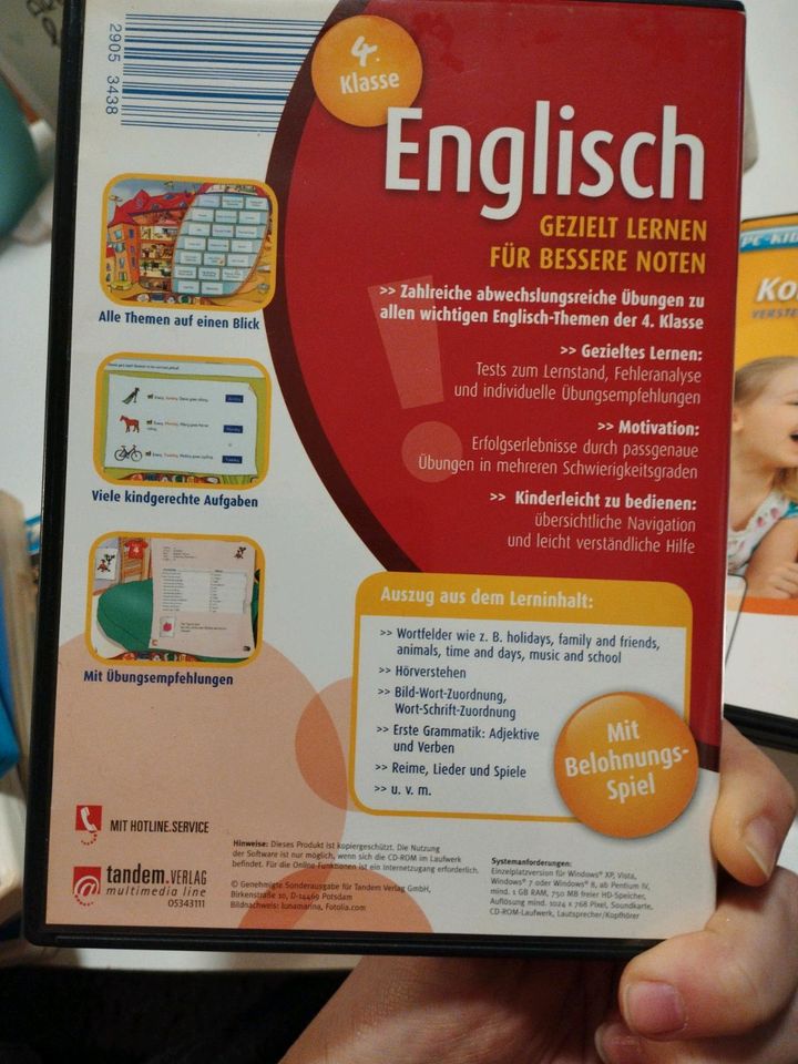 Schülerhilfe cd-rom Engl. 4. Kl. Konzentrationstrainer kinder in Duisburg