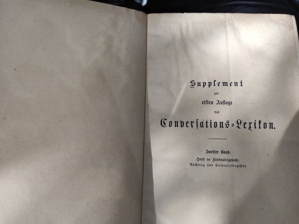 Brockhaus Conversationslexikon 1864-1873, 11. Auflage, 17 Bände in Harsum
