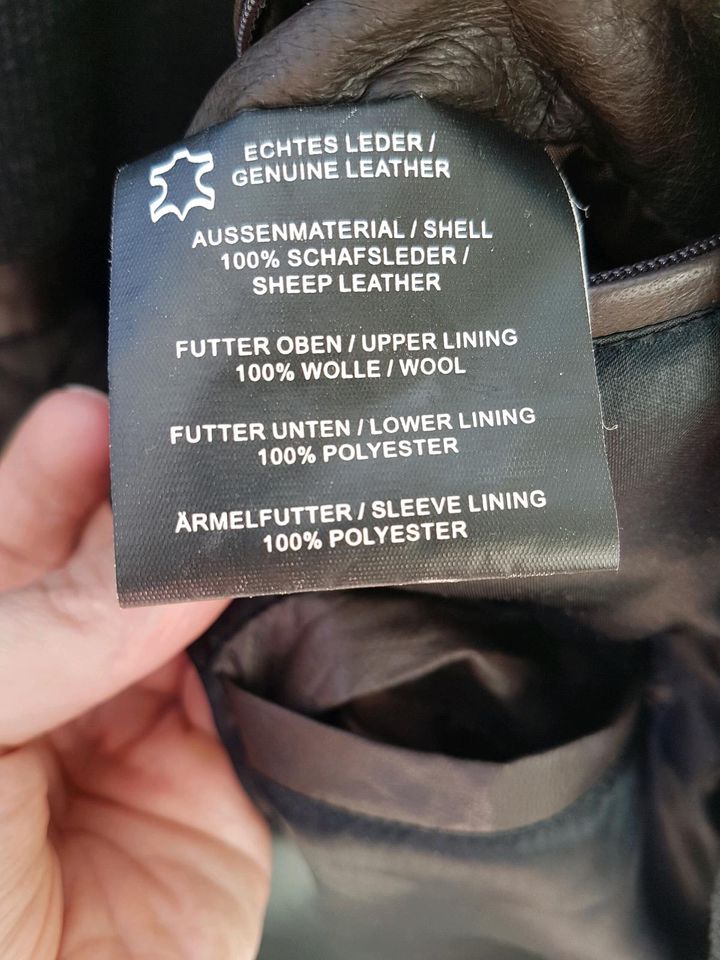 Digel Lederjacke Herren braun Gr.50 in Schönewalde bei Herzberg, Elster