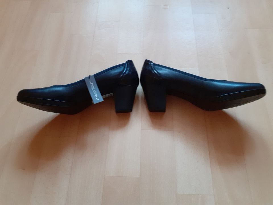 Marco Tozzi❤️Pumps 40 Navy Antic bequem Antishokk Neu m. Karton in Kölleda