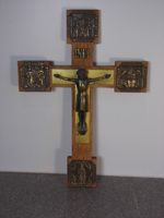 Kreuz Kruzifix Wandkreuz Holz INRI Jesus Christus Wanddeko Flensburg - Mürwik Vorschau