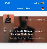 1x Ticket für Travis Scott in Frankfurt am Main(Sitzplatz) Frankfurt am Main - Sachsenhausen Vorschau