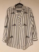 Süße Bluse mit Streifen Tiger Stickerei Vintage Zara Baumwolle Baden-Württemberg - Albstadt Vorschau