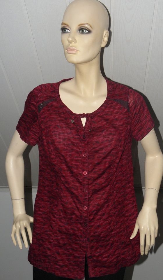 *CECIL* Damen Bluse kurzarm Bordo Rot /Braun Gr 38 *NEUWERTIG* in Velden