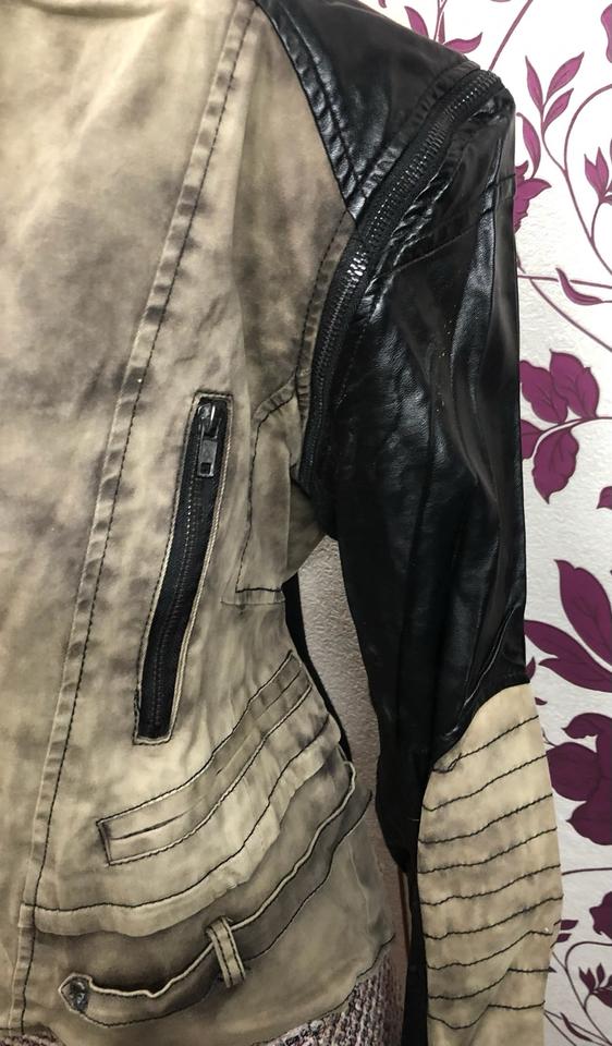 Rock Rebel by EMP Jacke Bikerjacke 38 40 M L schwarz Khaki in Bielefeld