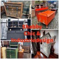 Vintage Möbel Industriedesign Rollladenschrank Apothekerschrank Tisch Stühle Schrank München - Maxvorstadt Vorschau