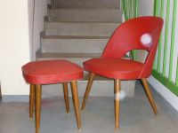 Thonet 50erJahre Cocktailsessel und Hocker,retro Stuhl Stuttgart - Stuttgart-Nord Vorschau