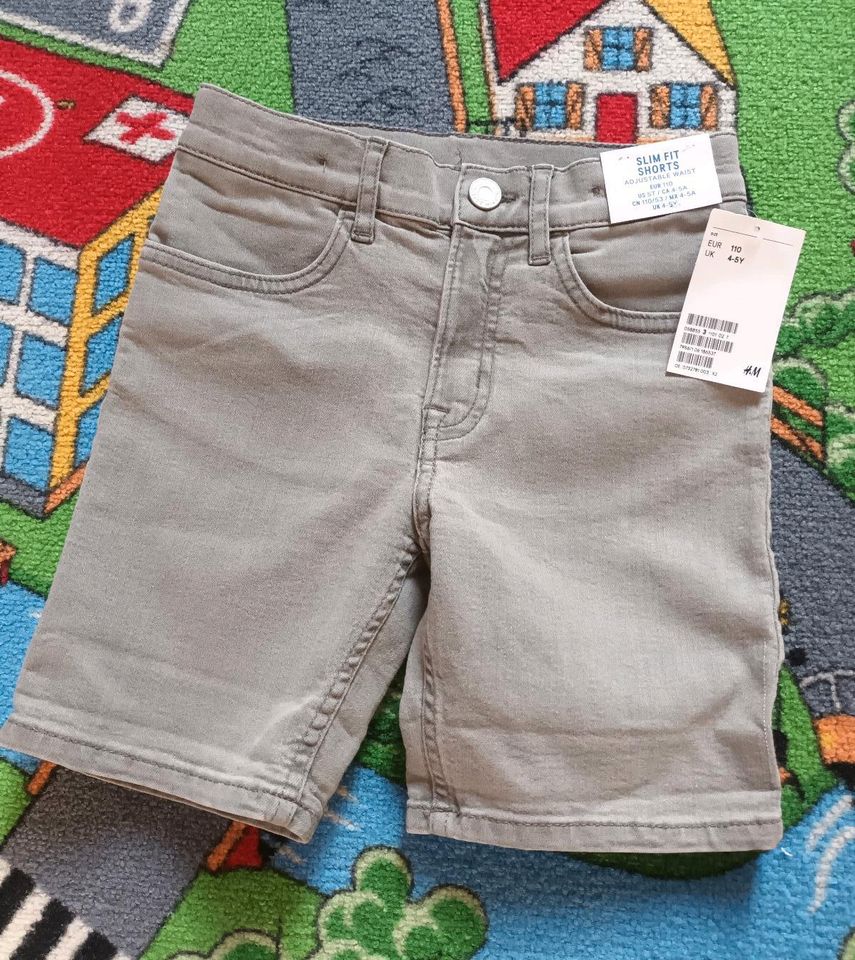 H&M Jeans Shorts, Slim Fit, Größe 110, NEU in Potsdam