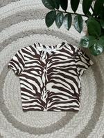 Kurzes Shirt Bershka Gr. M beige/braun (Zebramuster) Rheinland-Pfalz - Andernach Vorschau