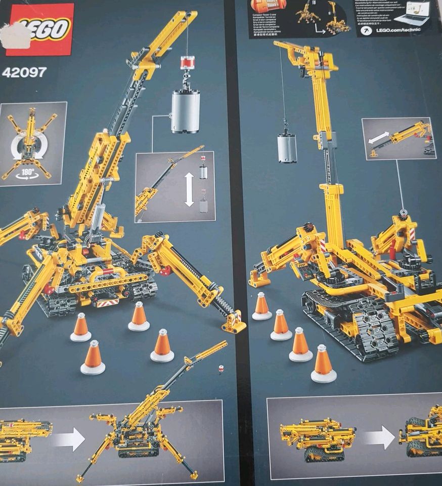 Lego Technic 42097 Spinnenkran 2 in 1 Baustelle gelb schwarz  VB in Eppingen