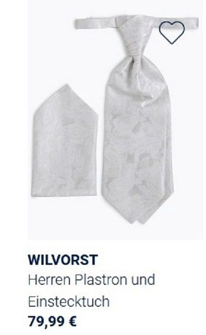 Krawatte mit passenden Einstecktuch von Wilvorst in Hannover