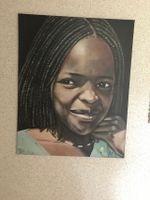 Portrait eines afrikanischen Mädchens auf Leinwand Nordrhein-Westfalen - Hünxe Vorschau