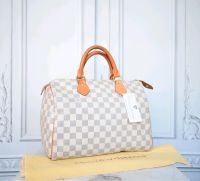 Louis Vuitton Speedy 30 Damier Azur Canvas Leder Handtasche Kr. Altötting - Tyrlaching Vorschau