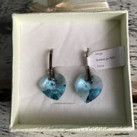 Juwelery Ohrhänger Ohrringe Herzen Swarovski blau Neu Mecklenburg-Vorpommern - Elmenhorst bei Grevesmühlen Vorschau