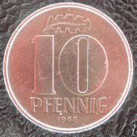 10 Pfennig DDR Münze 1968 A - Aluminium DDR Selten! Sachsen - Reichenbach (Vogtland) Vorschau