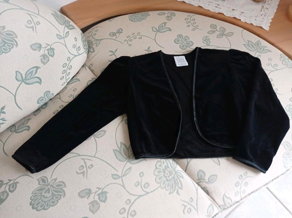 Trachten Bolero Samtvelour schwarz Gr.140-152 in Waldkirch