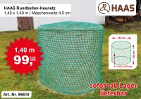 HAAS Rundballen-Heunetz - 1,4 x 1,4 m / Maschenweite 4,5 cm Nordrhein-Westfalen - Nümbrecht Vorschau