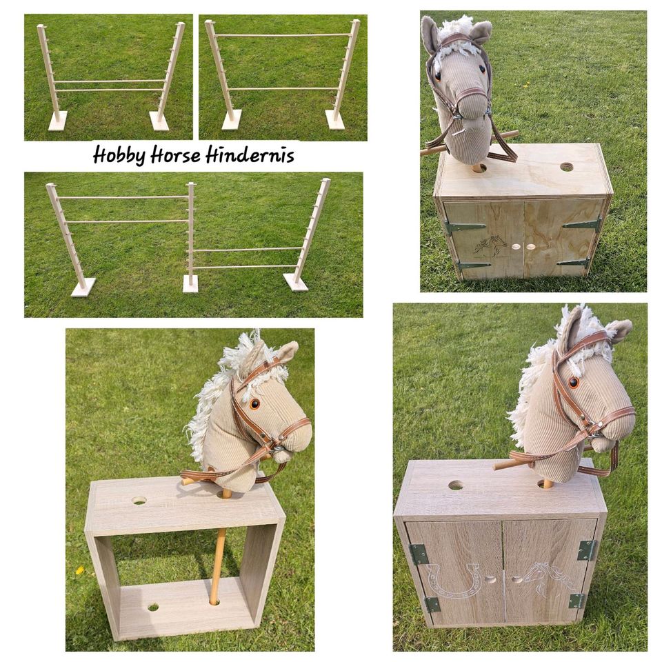 Hobby Horse Steckenpferd Pferd / Stall & Hindernis Self Made Hand in Marne