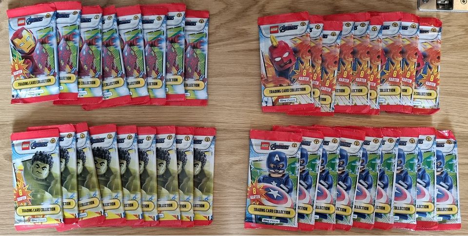 Blue Ocean LEGO Avengers Serie 1 Trading Cards – 35 Booster mit j in Essen Freisenbruch