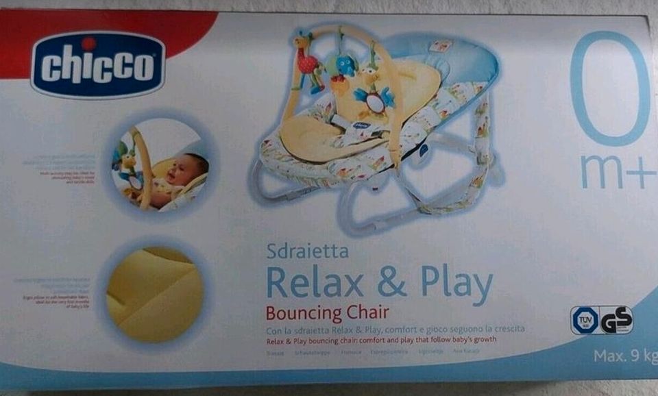 Chicco Babywippe Relax & Play,Baby Bouncer,Spielwippe, Spielbogen in Berlin