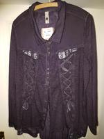 Neue tredy Blusenjacke, gr. 48 lila Niedersachsen - Hage Vorschau