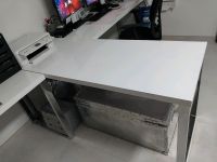 Schreibtisch büro tisch weiss hochglanz chrom silber 160 cm Bayern - Bruckmühl Vorschau