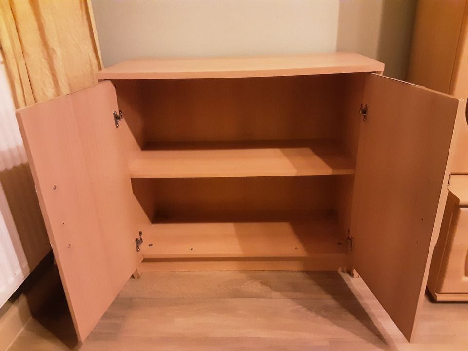 Wohnzimmerschrank Buche mit 2 Sideboards in Wolframs-Eschenbach