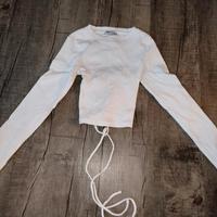 New Yorker Croptop Pullover Schnürung Gr. XS Bayern - Veitsbronn Vorschau