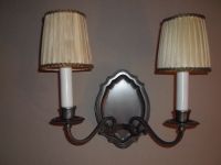 Alte zweiarmige Wandlampe, Zinnstyle Baden-Württemberg - Weinheim Vorschau