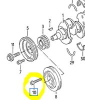 VW Zylinderschraube M8x37 für Riemenscheibe N90339601 N90339603 Bayern - Mering Vorschau