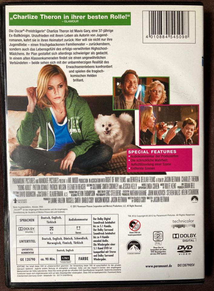 DVD - Young Adult -Charlize Theron,wie neu in Zeitlofs