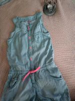 Dopodopo Jeansoverall Jumpsuit Playsuit Jeans Gr. 128 Knopfleiste Thüringen - Wichtshausen Vorschau