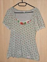 Blutsgeschwister Shirt Herzen grau L Sachsen - Hoyerswerda Vorschau