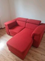 Rote Couch mit Ottomane Nordrhein-Westfalen - Mönchengladbach Vorschau