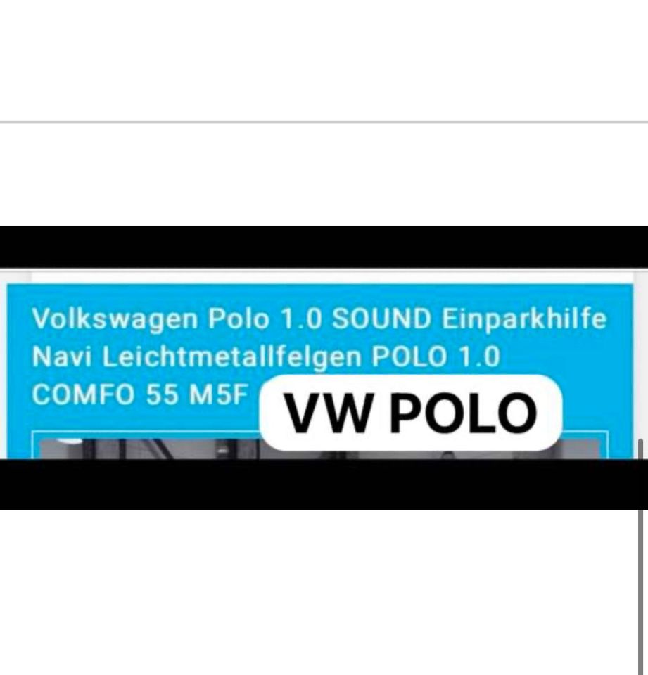 VW Polo BJ2017 HU5/26 Sound Einparkhilfe Navi Unfallfrei KM21497 in Langen (Hessen)