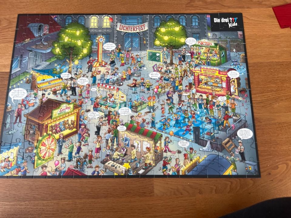 Die drei Fragezeichen Kids Krimi Puzzle Spuk auf dem Schulfest ✅ in Würzburg