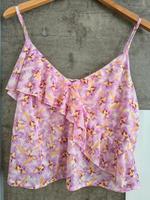 Top Rüschen Camisole L 40 rosa gelb bunt Blumen H&M Bayern - Baiersdorf Vorschau