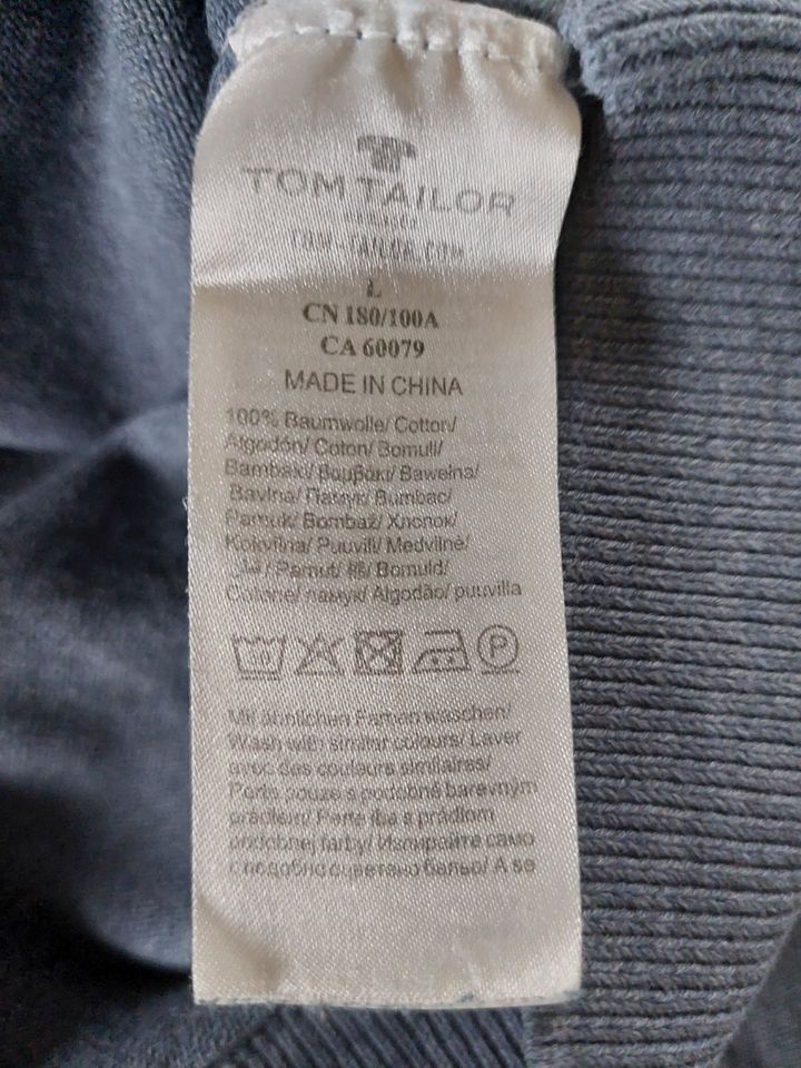 Pullover von Tom Tailor in grau, Größe L in Oldenburg