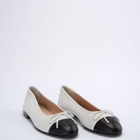Chanel Schwarz-Weiß Ballerinas aus Leder, Größe 38.5 Feldmoching-Hasenbergl - Feldmoching Vorschau