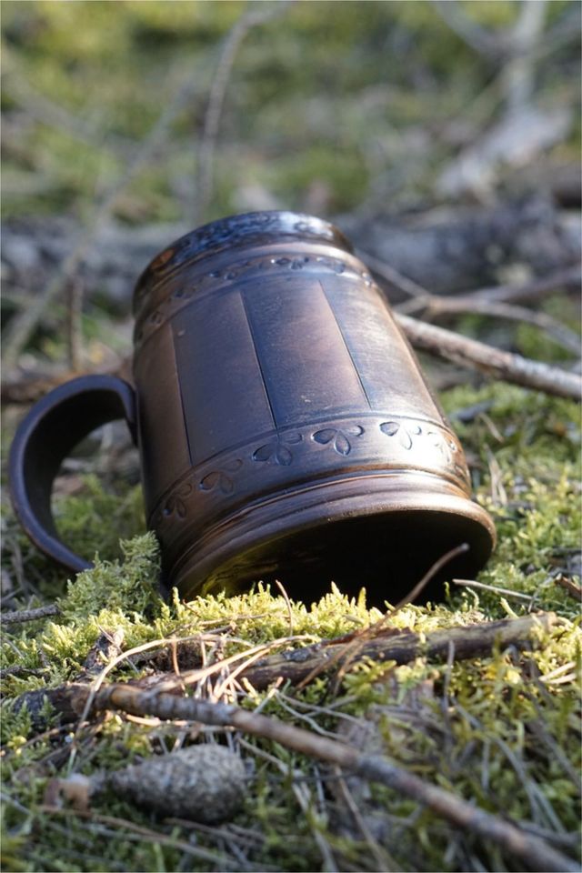 Wikinger Trinkkrüge Tonkrüge Handgemacht Thor Odin Loki Becher in Schönebeck (Elbe)