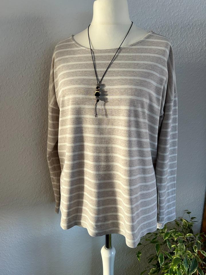 H&M Pullover beige/weiß Gr. XL 42 44 46 in Heidelberg