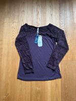 Multiblu T-Shirt Spitze Langarm Bluse Oberteil  Aubergine Gr. M Essen - Altenessen Vorschau