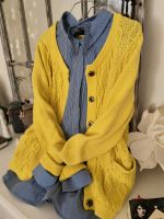 Strickjacke Jacke Pullover Sommer Vintage gelb Max Mara Baden-Württemberg - Karlsruhe Vorschau