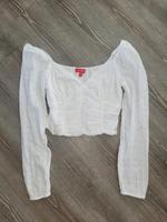 Cropped Bluse Guess weiss Lochspitze Gr.S Hessen - Gelnhausen Vorschau