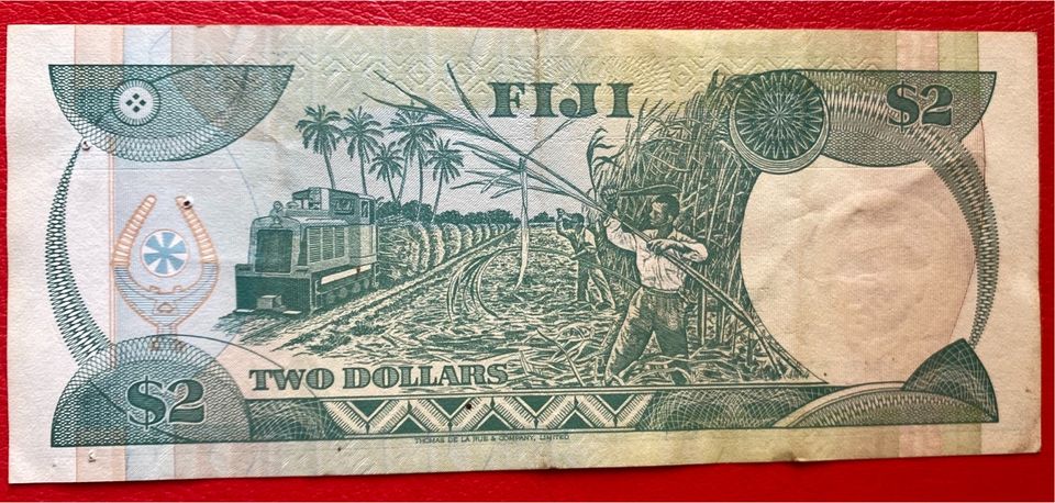 Fidschi Fiji 2 Dollar Banknote 1988-1995 AUNC in Lübeck