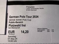 German Polo Tour Oberursel am 7.9.2024, 4 Tickets Hessen - Neu-Anspach Vorschau