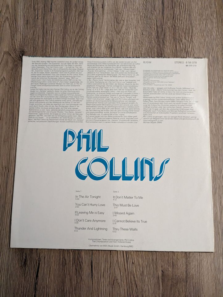 LP Vinyl - Phil Collins - Amiga Schallplatte in Remscheid