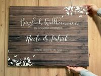 Hochzeitsleinwand willkommensschild Bayern - Steinhöring Vorschau