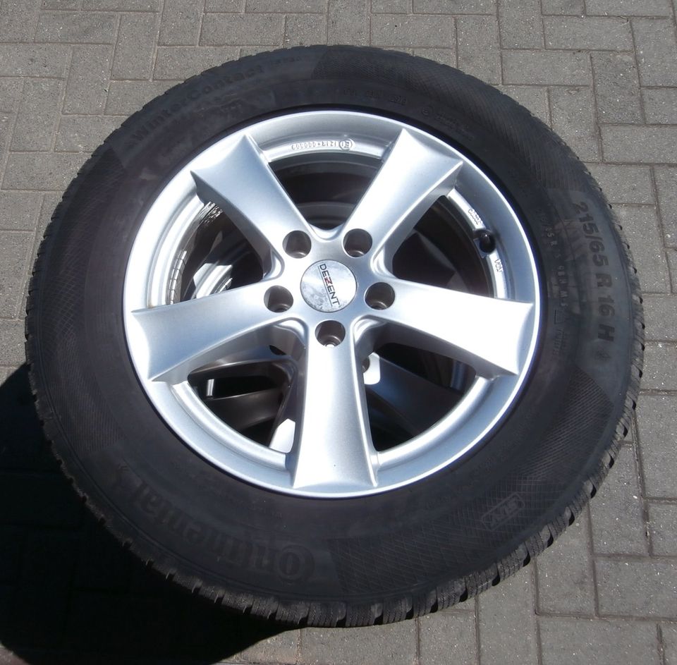 Audi Q3 8U 8U1 Winterräder Winterreifen 215/65 R16 98H Dezent Alu in Rehna